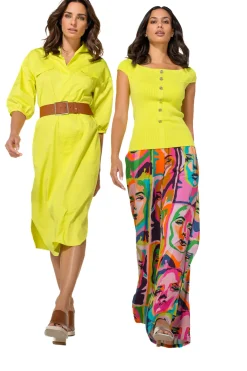 Caroline Biss Pulls*1242-80 / Aansluitende Geklede Top Met Stretch
