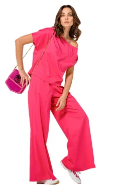 Caroline Biss Tops*1668-74 / Asymmetrische Comfortabele Top In Katoen