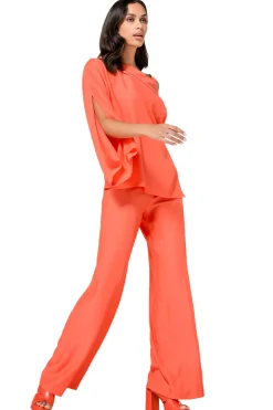 Caroline Biss Tops*1686-55 / Asymmetrische Geklede Top