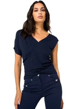 Caroline Biss Tops*1901-21 / Asymmetrische T-Shirt In Jersey
