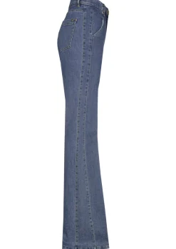 Caroline Biss Broeken*1524-24 / Comfortabele Bootcut Jeans, Normal Waist