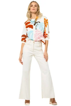 Caroline Biss Broeken*3580-93 / Comfortabele Bootcut, Normal Waist