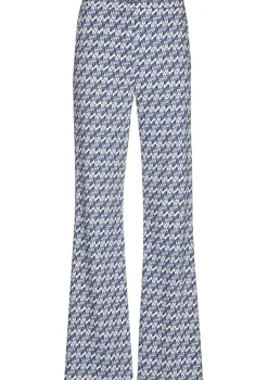 Caroline Biss Broeken*1550-29 / Comfortabele Broek, Bootcut, Normal Waist, Pop-Art Print