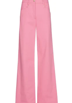 Caroline Biss Broeken*1579-71 / Comfortabele Broek In Katoen, Wijd Been, Normal Waist