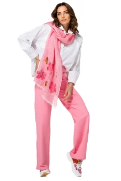Caroline Biss Broeken*1579-71 / Comfortabele Broek In Katoen, Wijd Been, Normal Waist