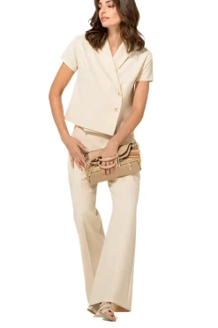 Caroline Biss Broeken*1583-34 / Comfortabele Citylook Broek, Recht Been, Normal Waist
