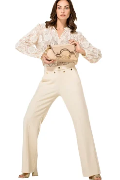 Caroline Biss Broeken*1583-34 / Comfortabele Citylook Broek, Recht Been, Normal Waist