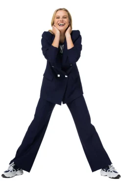 Caroline Biss Broeken*1523-21 / Comfortabele Citylook Broek, Recht Been, Normal Waist