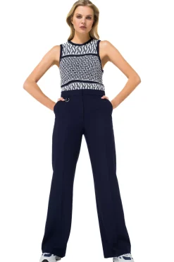 Caroline Biss Broeken*1523-21 / Comfortabele Citylook Broek, Recht Been, Normal Waist