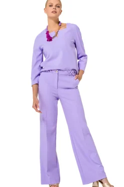 Caroline Biss Broeken*1581-46 / Comfortabele Geklede Broek, Recht Been, Normal Waist