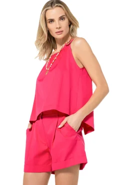 Caroline Biss Tops*3673-74 / Comfortabele Top Met Rugeffect
