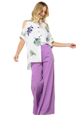 Caroline Biss Broeken*3574-40 / Comfortabele Wijde Broek, Normal Waist