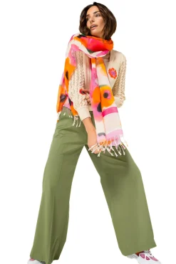 Caroline Biss Broeken*1569-60 / Comfortabele Wijde Broek In Katoen, Normal Waist