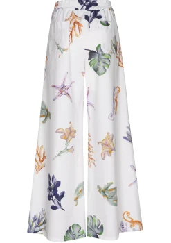 Caroline Biss Broeken*3581-69 / Comfortabele Wijde Katoenen Broek, Normal Waist