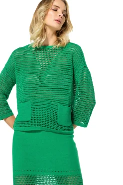 Caroline Biss Pulls*3213-61 / Doorzichtige Gehaakte Lange Pull