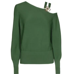 Caroline Biss Pulls*1257-62 / Elegante Fijn Gebreide Pull Met Schoudereffect