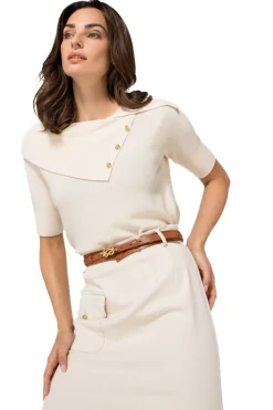 Caroline Biss Pulls*1245-34 / Elegante Fijn Gebreide Pull