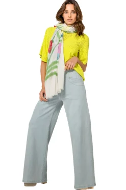 Caroline Biss Pulls*1249-80 / Fijn Gebreide Pull Met Bloemeffect