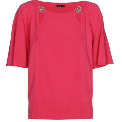 Caroline Biss Pulls*1258-74 / Fijn Gebreide Pull Met Fantasiemouw