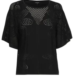 Caroline Biss Pulls*1249-10 / Fijn Gebreide Pull Met Bloemeffect