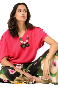 Caroline Biss Pulls*1247-74 / Fijn Gebreide Pull Met Mouweffect