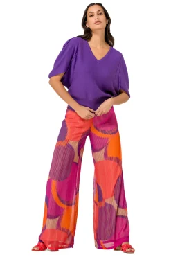 Caroline Biss Pulls*1247-45 / Fijn Gebreide Pull Met Mouweffect