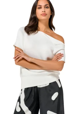 Caroline Biss Pulls*1246-91 / Fijn Gebreide Top Met Schoudereffect