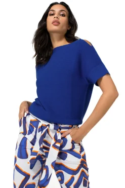 Caroline Biss Pulls*1246-26 / Fijn Gebreide Top Met Schoudereffect