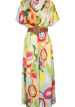Caroline Biss Jurken*3166-79 / Frivole Midi Jurk