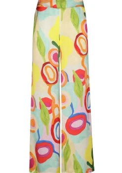 Caroline Biss Broeken*3566-79 / Frivole Soepelvallende Rechte Broek, Normal Waist
