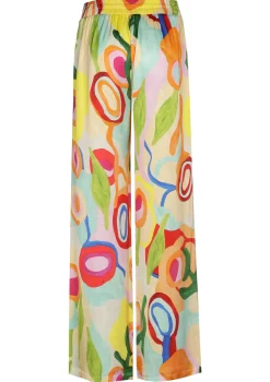 Caroline Biss Broeken*3566-79 / Frivole Soepelvallende Rechte Broek, Normal Waist