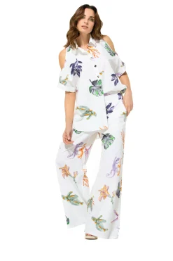 Caroline Biss Tops*3682-69 / Lange Chemise Met Schoudereffect