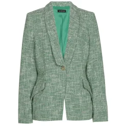Caroline Biss Vesten*1888-62 / Licht Aansluitende Blazer In Lichte Bouclette
