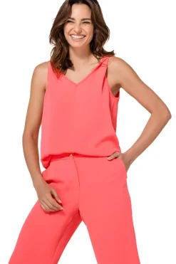 Caroline Biss Tops*1622-72 / Losvallende Rechte Top Met Schoudereffect