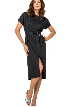 Caroline Biss Jurken*1169-10 / Rechtvallende Jurk In Stretch