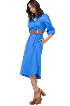Caroline Biss Jurken*1177-27 / Rechtvallende Jurk In Stretch
