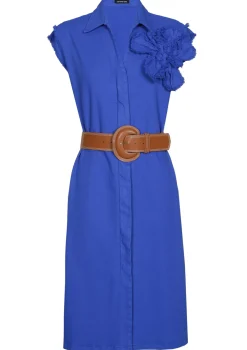Caroline Biss Jurken*1113-27 / Rechtvallende Jurk Met Stretch