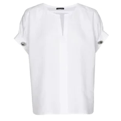 Caroline Biss Tops*3668-90 / Rechtvallende Linnen Top