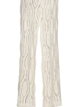 Caroline Biss Jurken*1140-34 / Rechtvallende Midi Jurk In Crochet