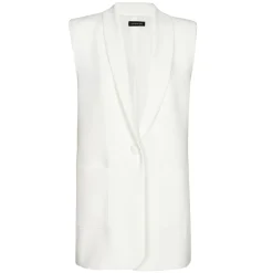 Caroline Biss Vesten*1830-91 / Rechtvallende Mouwloze Blazer Met Schoudereffect