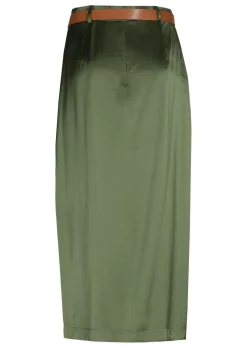 Caroline Biss Rokken*1767-61 / Rechtvallende Shiny Midi Rok