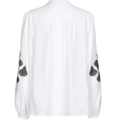Caroline Biss Tops*1625-69 / Rechtvallende Soepele Bloes Met Broderie