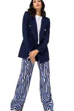Caroline Biss Tops*1634-91 / Rechtvallende Top Met Mouweffect