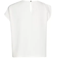 Caroline Biss Tops*1621-91 / Soepelvallende Asymmetrische Korte Top
