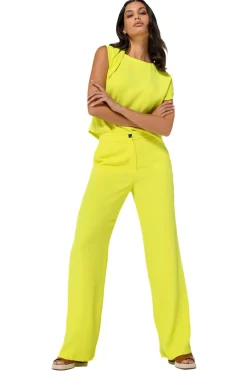 Caroline Biss Tops*1621-80 / Soepelvallende Asymmetrische Korte Top