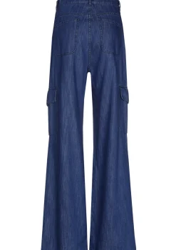 Caroline Biss Broeken*1512-24 / Soepelvallende Cargojeans, Wijd Been, Normal Waist