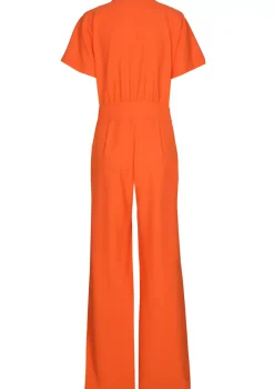 Caroline Biss Broeken*1580-53 / Soepelvallende Comfortabele Jumpsuit, Wijd Been