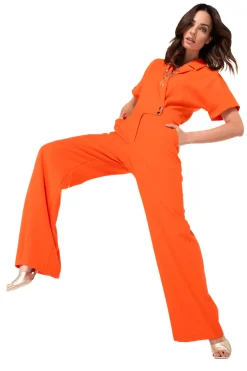 Caroline Biss Broeken*1580-53 / Soepelvallende Comfortabele Jumpsuit, Wijd Been