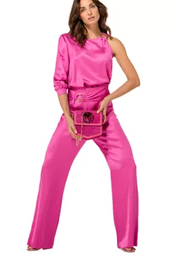 Caroline Biss Broeken*1535-73 / Soepelvallende Feestelijke Broek, Rrecht Been, High Waist