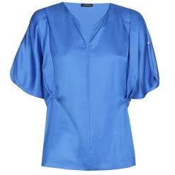 Caroline Biss Tops*1629-27 / Soepelvallende Geklede Top